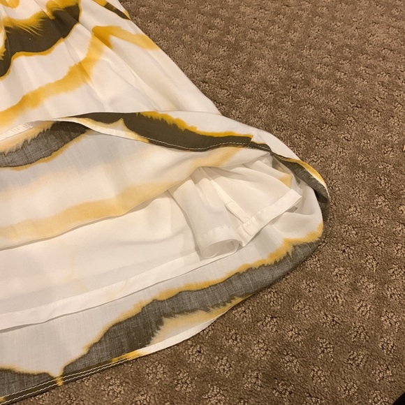 Vix Lux Beach Cover Up With In White, Gold & Brown Size Small Petite - Picture 8 of 9